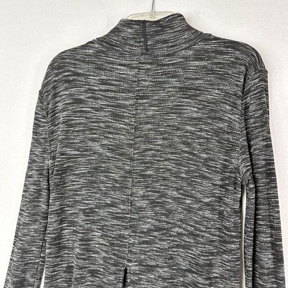 We The Free Stone Cold Split Back Long Sleeve Turtleneck Tunic Top Black Gray S - Picture 7 of 13
